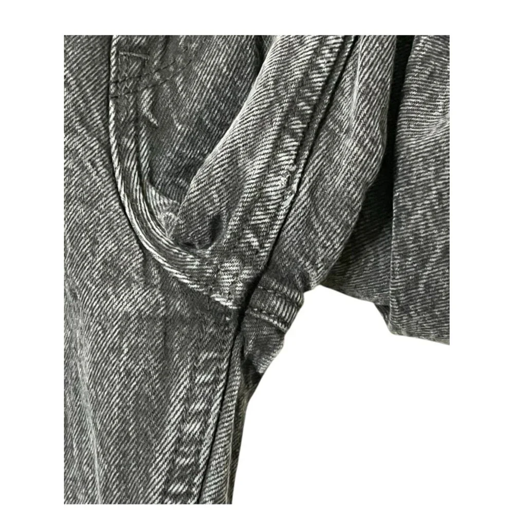 Abercrombie & Fitch The Loose High Rise Women's 24 Black Relaxed Wide Denin Jean - Picture 6 of 10
